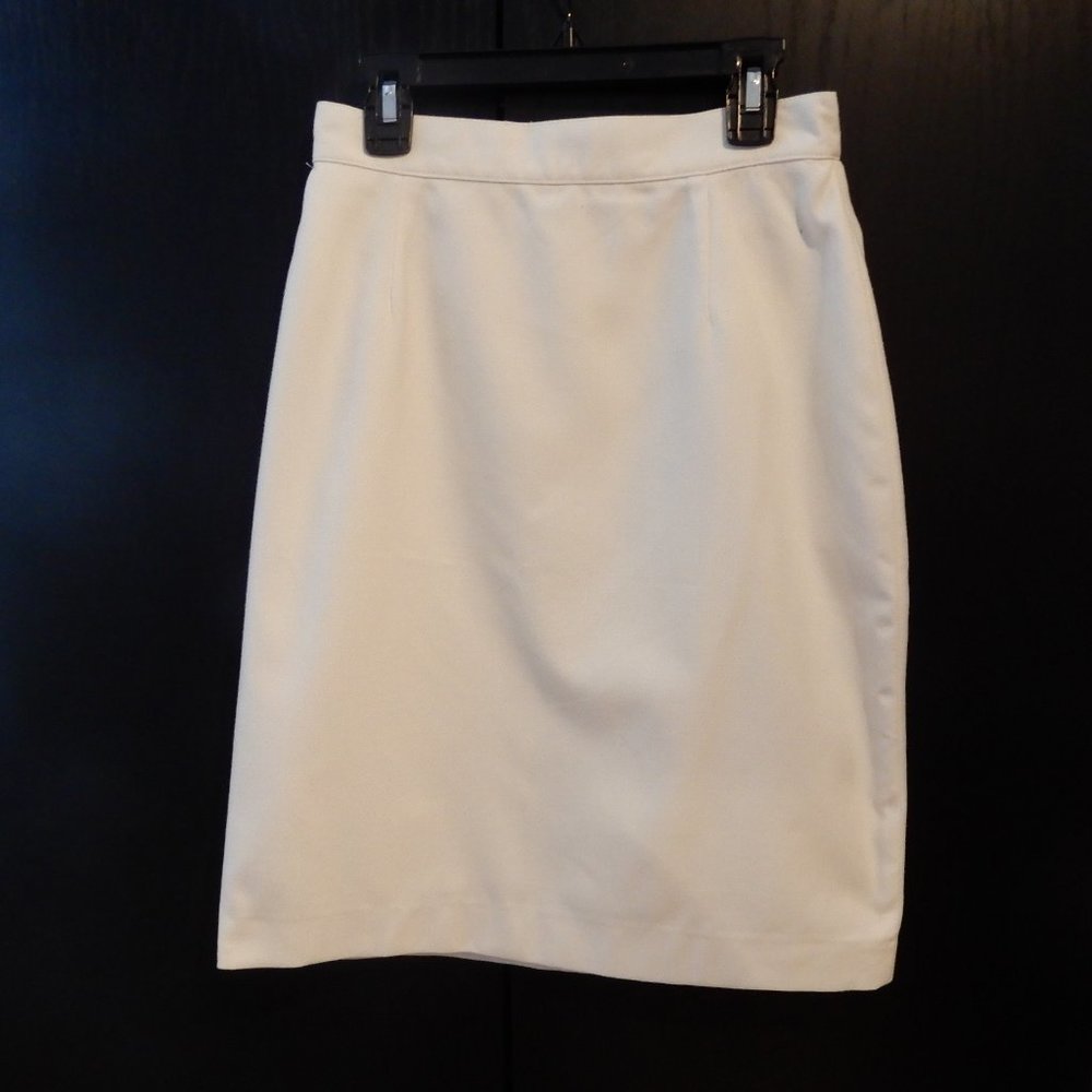 Vintage Ego Fashions Off-White Pencil Skirt in size 2